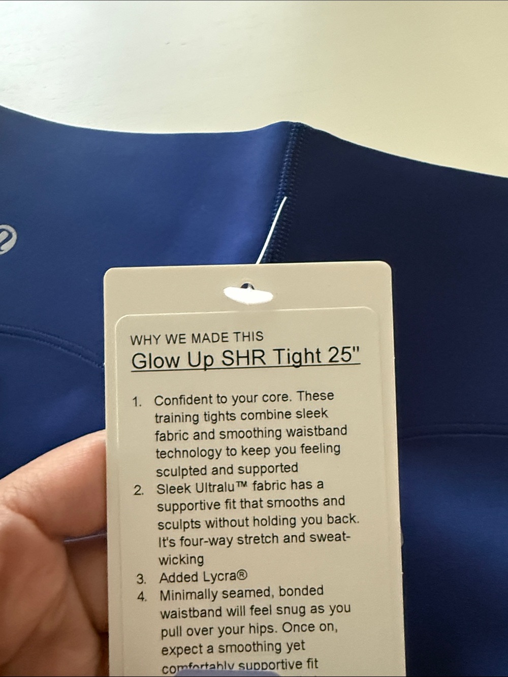 Lululemon  High-Waist Royal Blue Leggings - Picture 3 of 3